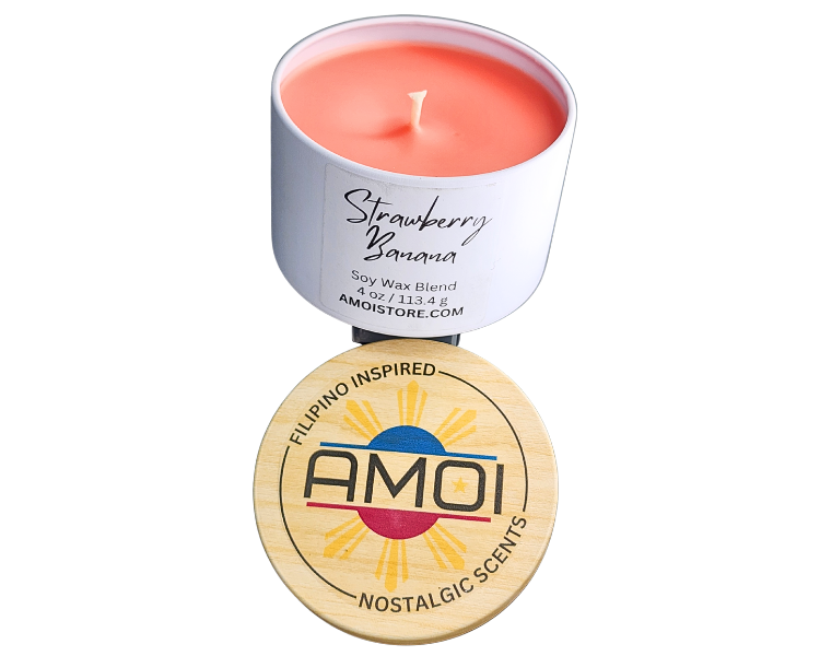 4oz Container Candle – Strawberry Banana