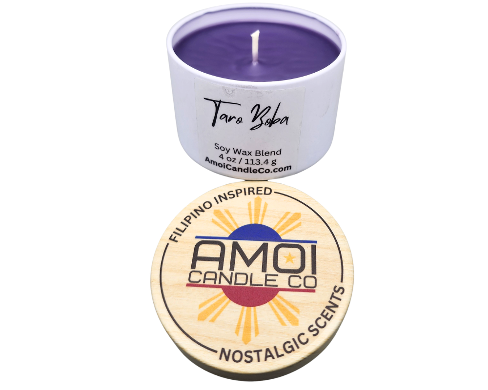 4oz Container Candle – Taro Boba