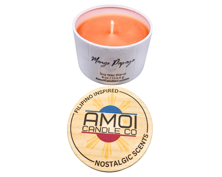 4oz Container Candle – Mango Papaya