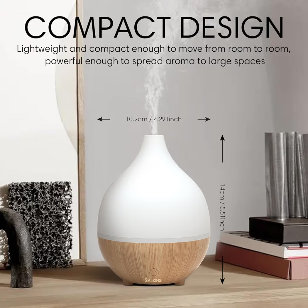 Aroma Mist Diffuser (white & wood grain)