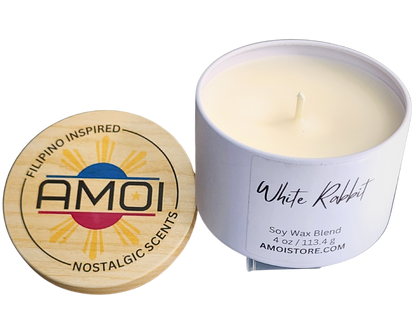 4oz Container Candle – White Rabbit