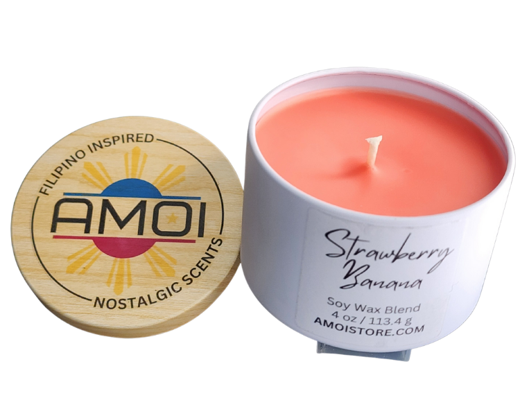 4oz Container Candle – Strawberry Banana