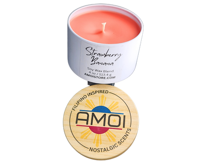 4oz Container Candle – Strawberry Banana