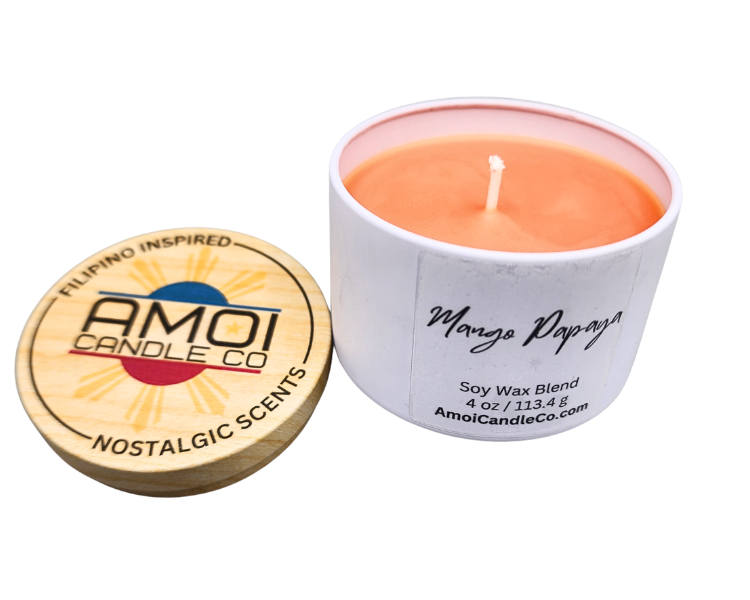 4oz Container Candle – Mango Papaya