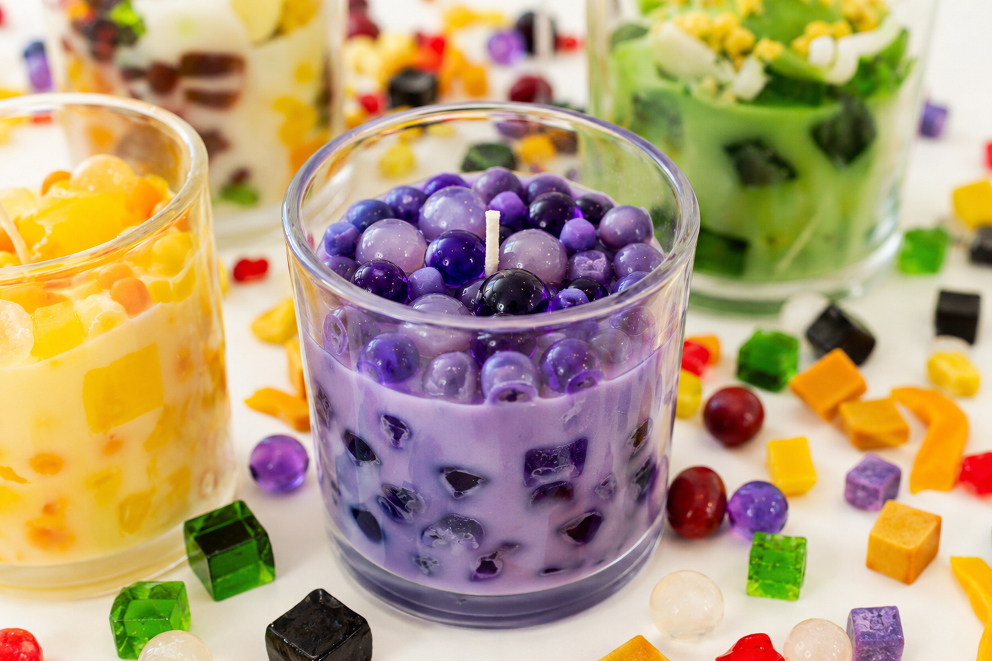 Ube Boba Real-Life Drink Candle 7oz