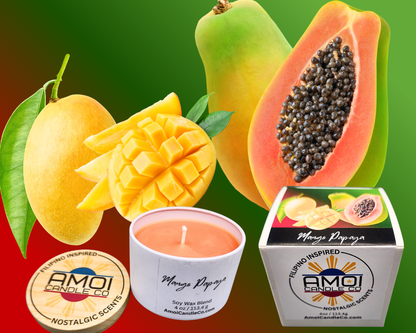 4oz Container Candle – Mango Papaya