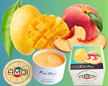 4oz Container Candle – Peach Mango