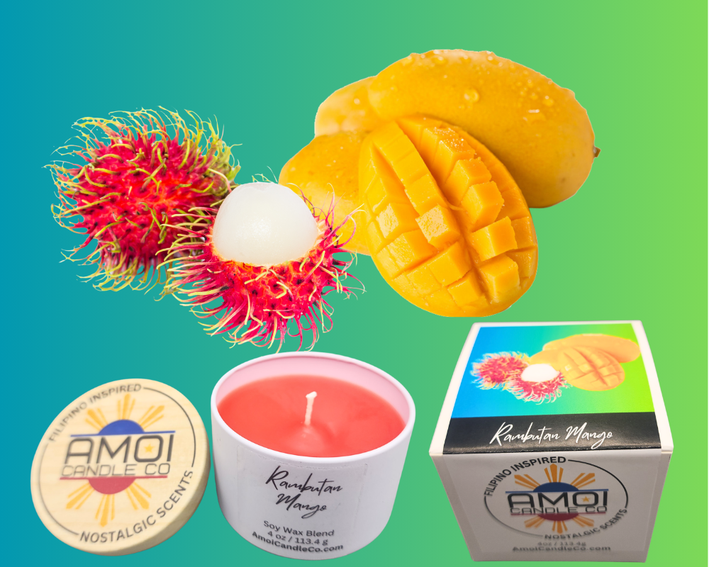 4oz Container Candle – Rambutan Mango