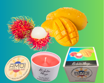 4oz Container Candle – Rambutan Mango