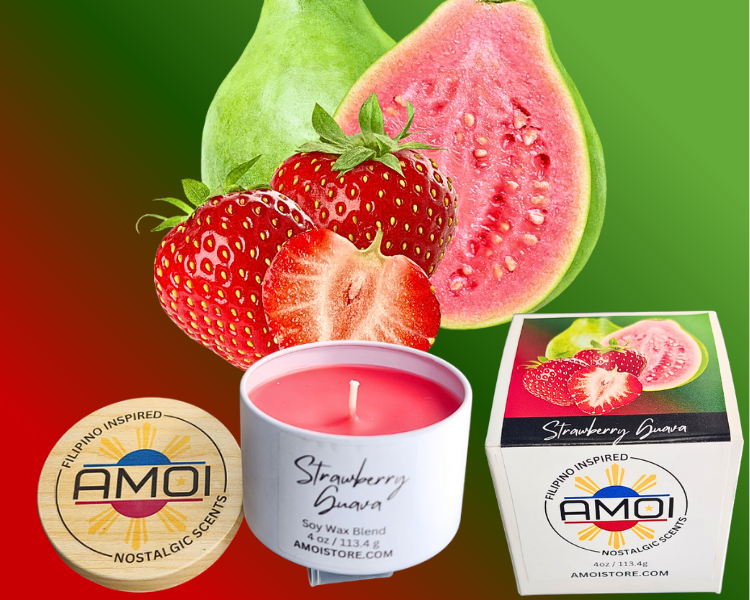 4oz Container Candle – Strawberry Guava