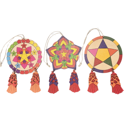 Parol Christmas Hanging Ornaments – 3 Pack (Set C)