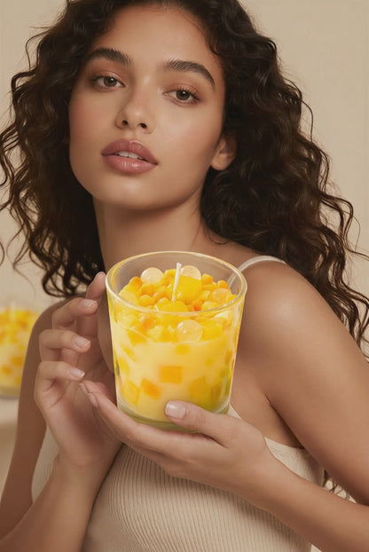 Mango Boba Real-Life Drink Candle 7oz