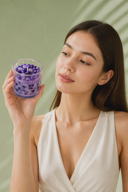 Ube Boba Real-Life Drink Candle 7oz